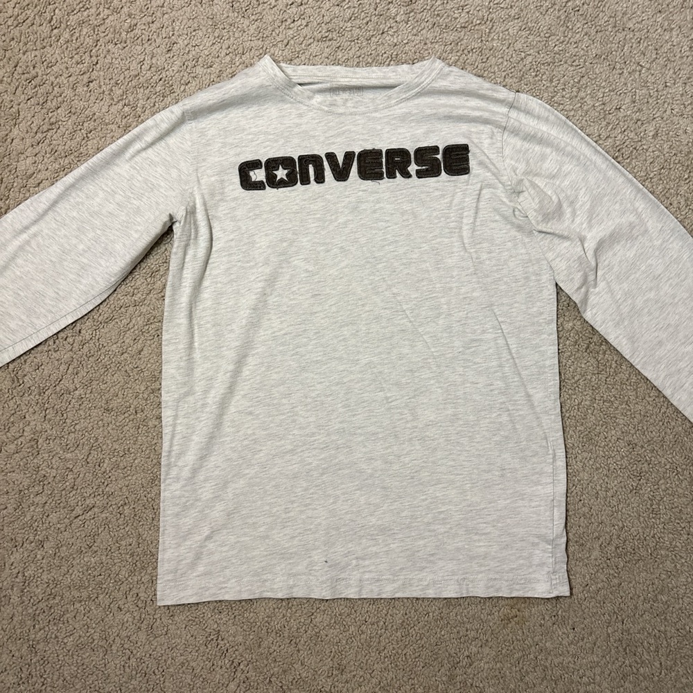 Converse Gray Long Sleeve Shirt Adult XS